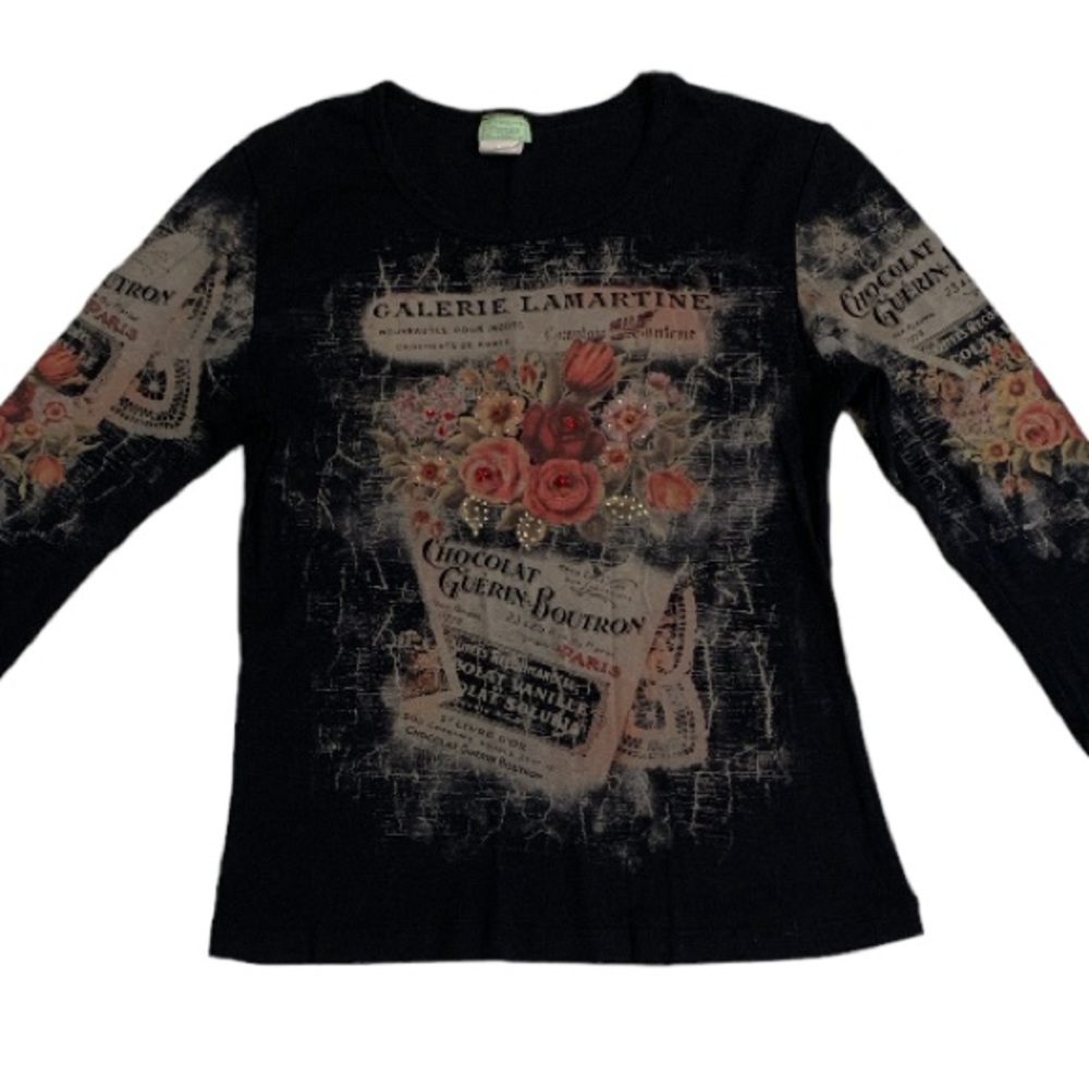 VINTAGE Bedazzled Graphic Tee